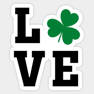 Love one Irish Shamrock - Tshirt Sticker